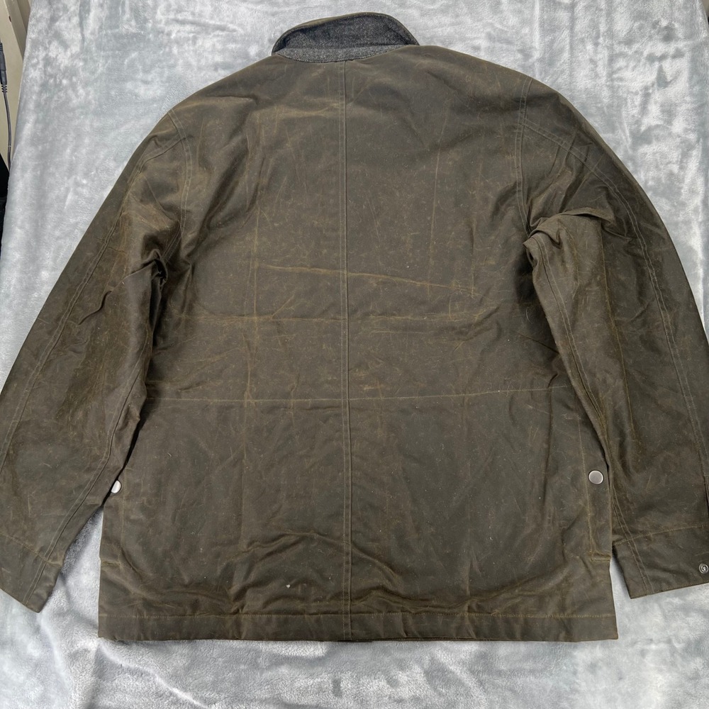 Flint and Tinder Hudson Jacket XL Olive Waxed Cotton British Millerain Tekwax - Picture 3 of 11